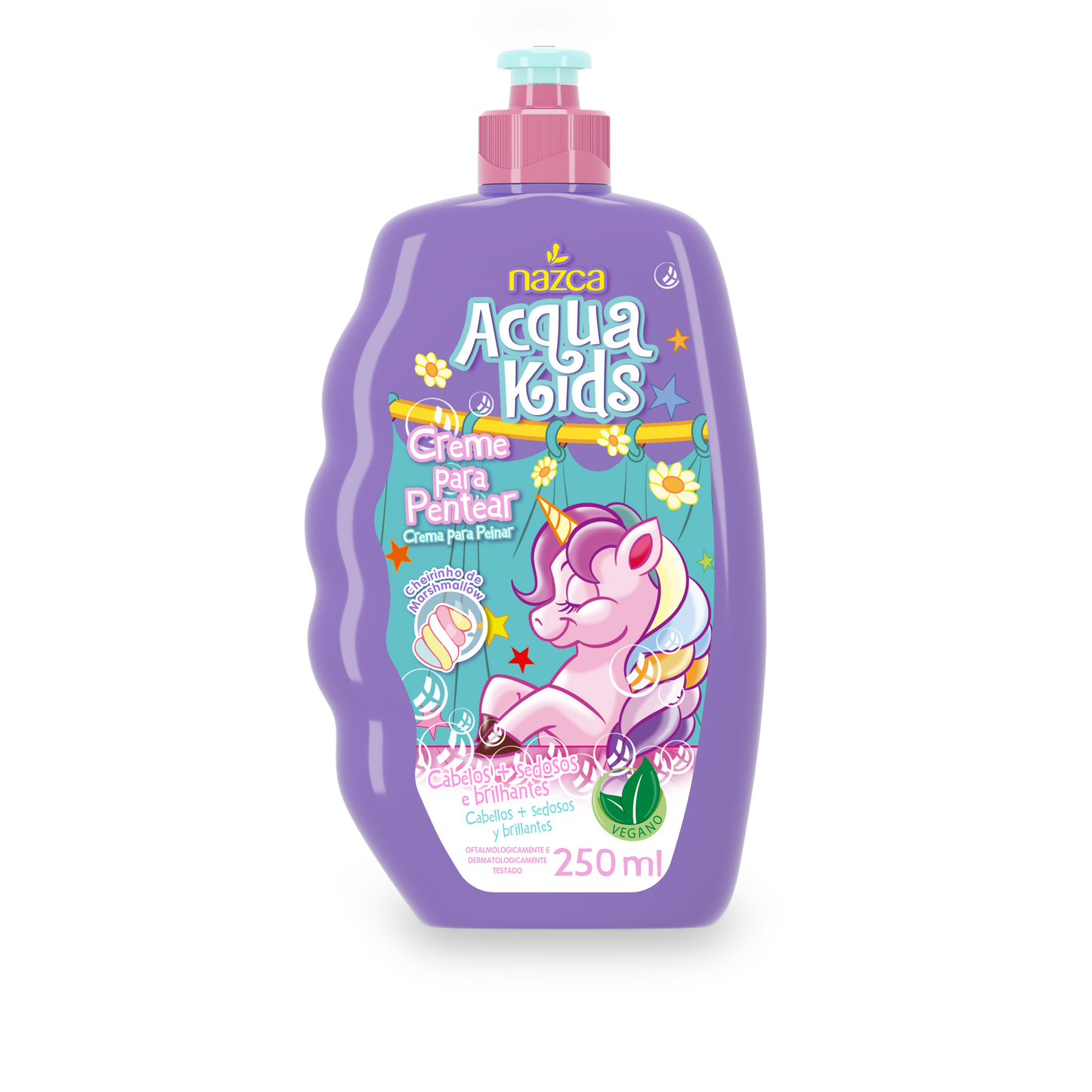 Creme para Pentear Infantil Condicionante com Fragrância Marshmallow 250ml – Acqua Kids