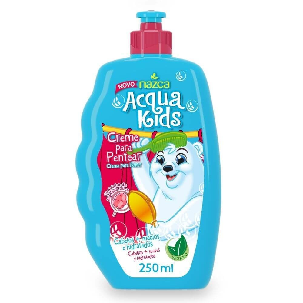 Creme para Pentear Infantil Condicionante com Fragrância Algodão Doce 250ml – Acqua Kids