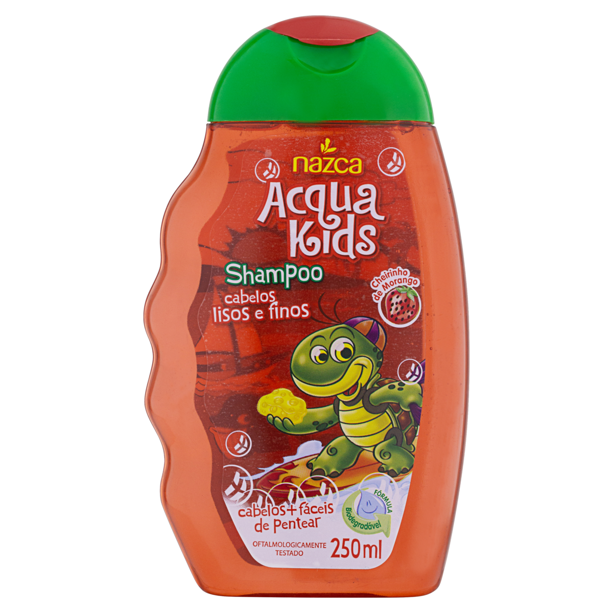 Shampoo Infantil Vegano para Cabelos Lisos e Finos com Fórmula Suave 250ml – Acqua Kids