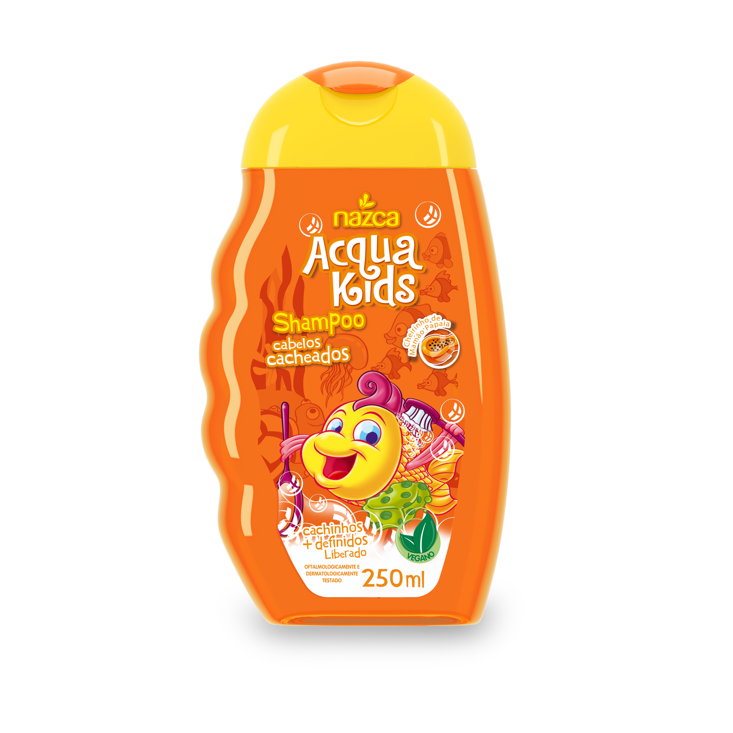 Shampoo Infantil Vegano para Cabelos Cacheados com Fórmula Hidratante 250ml – Acqua Kids
