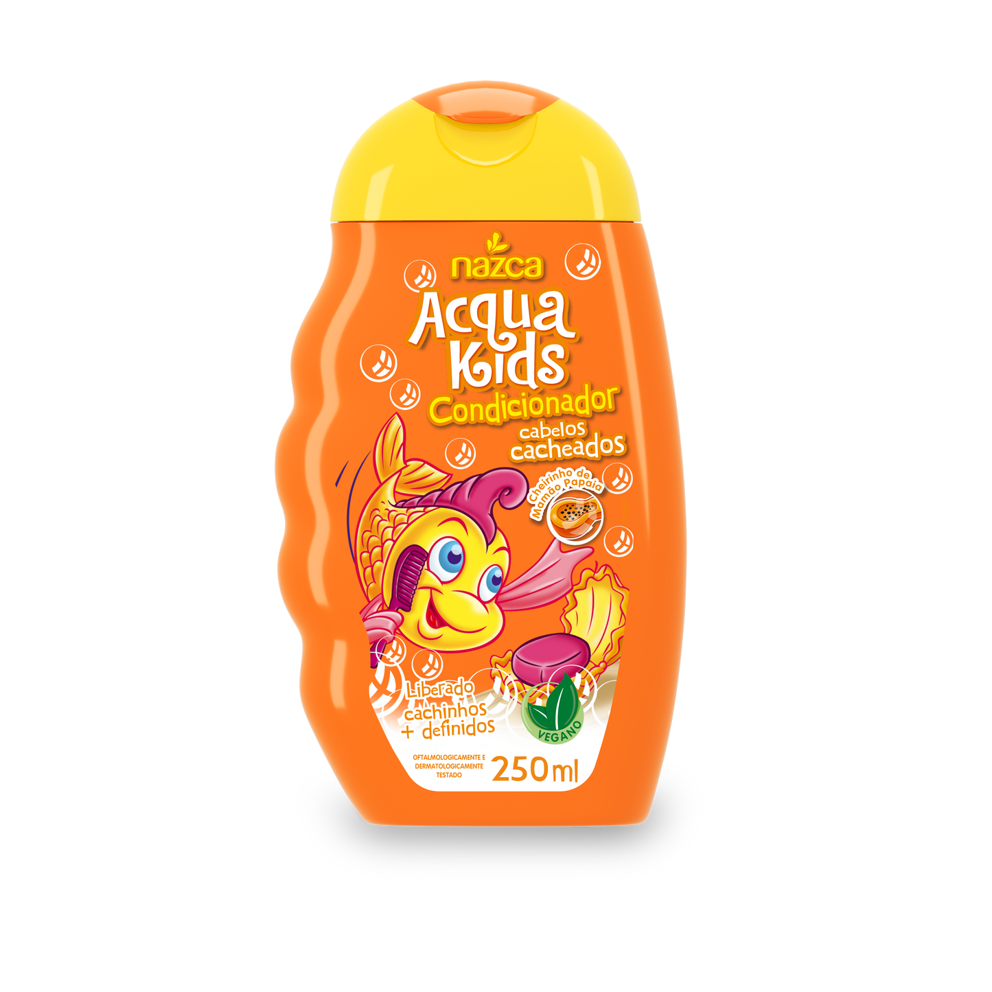 Condicionador Infantil Vegano para Cabelos Cacheados com Ação Hidratante 250ml – Acqua Kids
