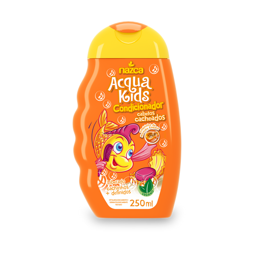 Condicionador Infantil Vegano para Cabelos Cacheados com Ação Hidratante 250ml – Acqua Kids