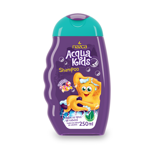 Shampoo Infantil Vegano com Fragrância Tutti Frutti para Uso Diário 250ml – Acqua Kids