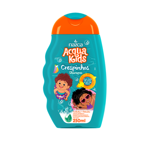 Shampoo Infantil para Cabelos Crespinhos com Fórmula Suave 250ml – Acqua Kids