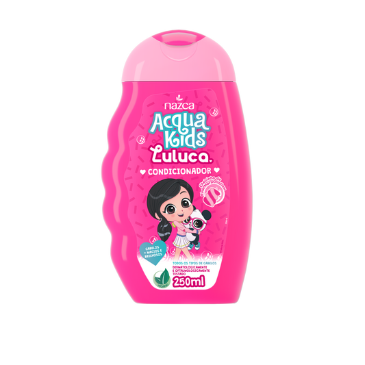 Condicionador Infantil para Todos os Tipos de Cabelo com Fórmula Suave – Acqua Kids Luluca
