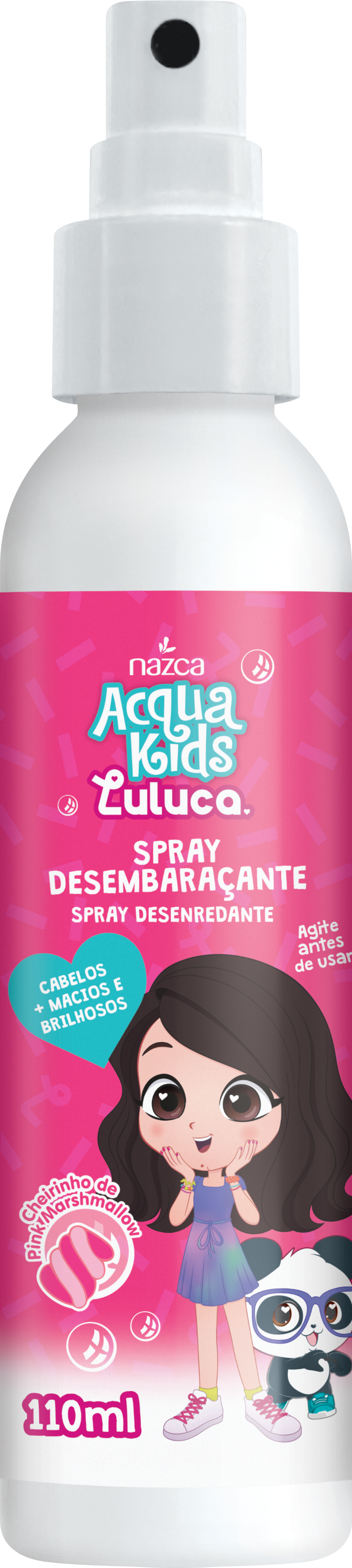 Spray Infantil Desembaraçante Condicionante para Todos os Tipos de Cabelo 110ml – Acqua Kids Luluca
