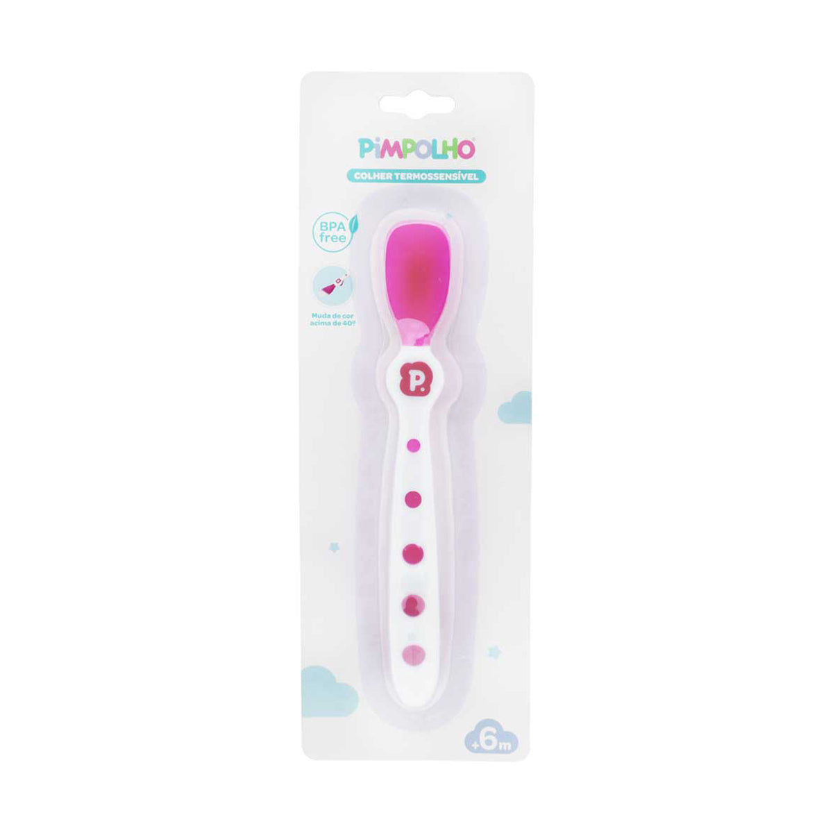 Colher Termossensível Infantil  com Indicador de Temperatura – Pimpolho