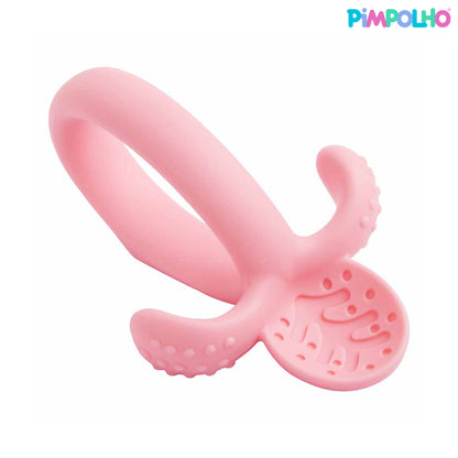 Colher de Treinamento Infantil Soft em Silicone Rosa – Pimpolho