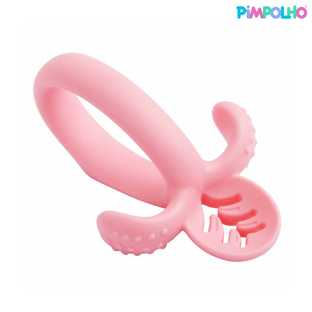 Colher de Treinamento Infantil Soft em Silicone Rosa – Pimpolho
