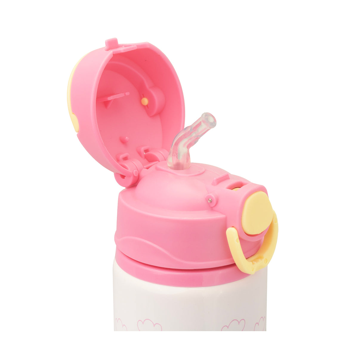 Garrafa Infantil de Alumínio 500ml Girafa Feminina Rosa e Verde – Pimpolho