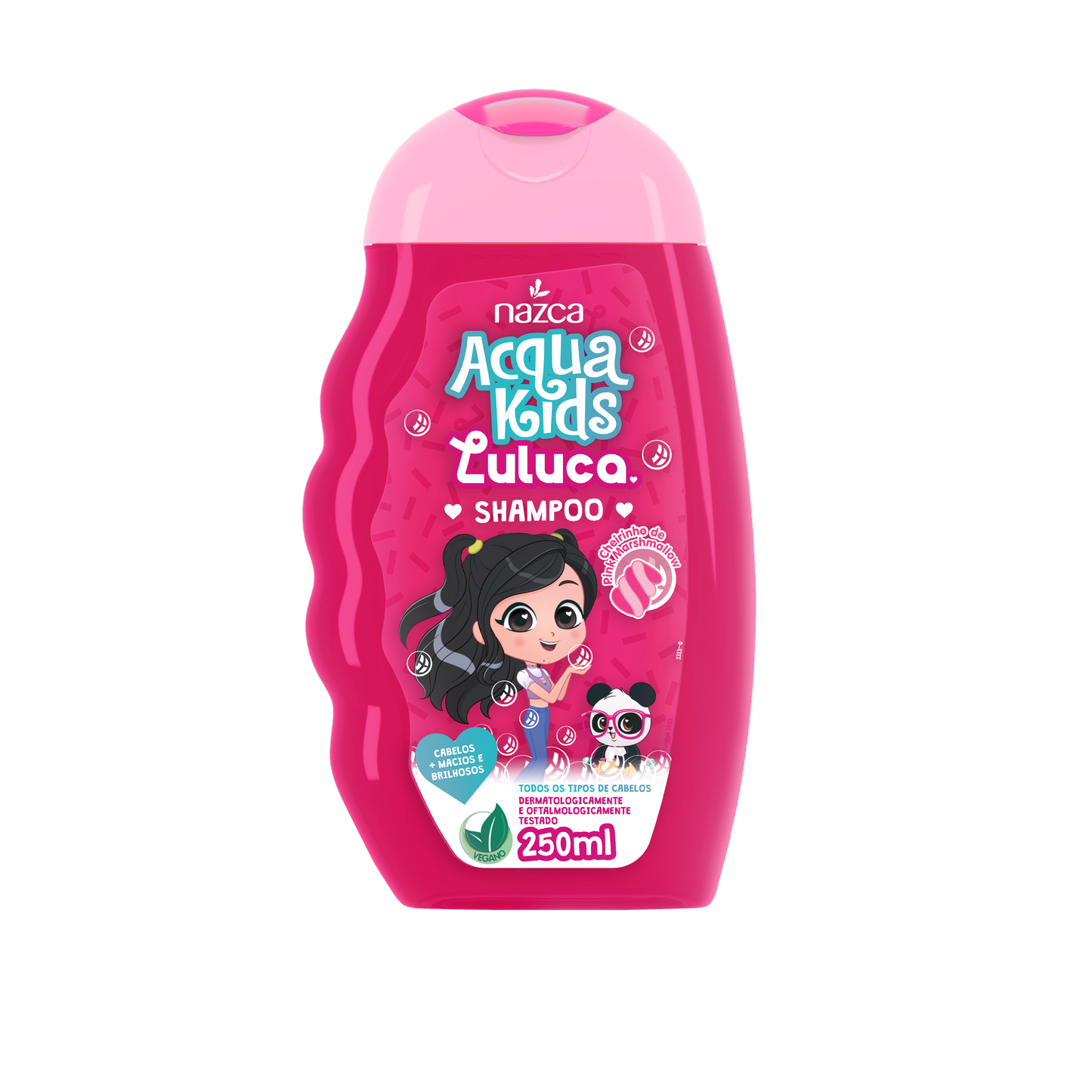 Shampoo Infantil para Todos os Tipos de Cabelo com Fórmula Suave – Acqua Kids Luluca
