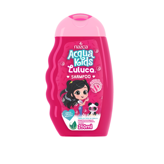Shampoo Infantil para Todos os Tipos de Cabelo com Fórmula Suave – Acqua Kids Luluca