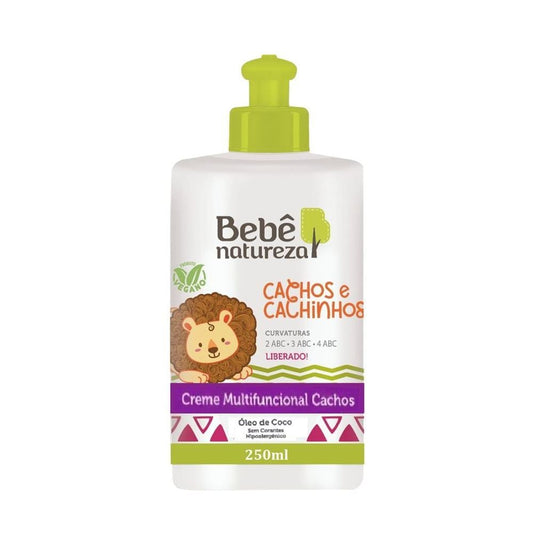 Creme Multifuncional Bebê para Cachos e Cachinhos com Ação Hidratante 250ml – Bebê Natureza