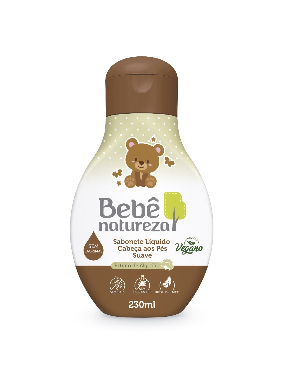 Sabonete Líquido Bebê com Fórmula Suave para Uso Diário 230ml – Bebê Natureza