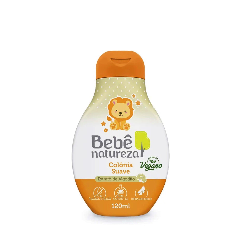 Colônia Bebê com Fragrância Natureza Suave para Uso Diário 120ml – Bebê Natureza