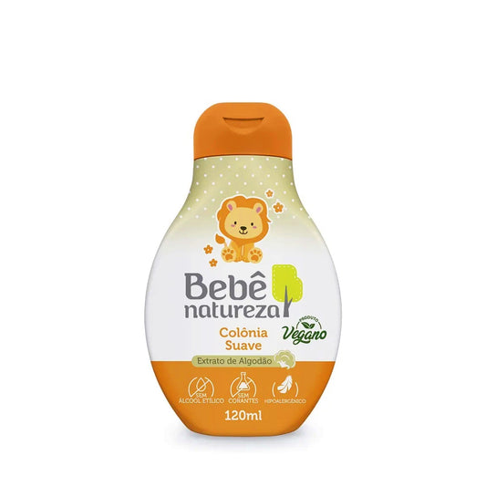 Colônia Bebê com Fragrância Natureza Suave para Uso Diário 120ml – Bebê Natureza