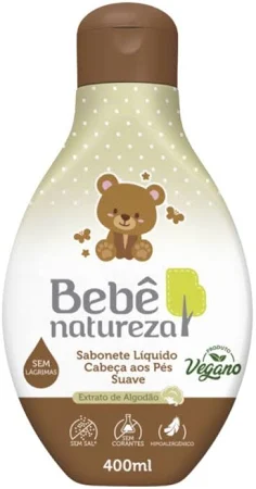 Sabonetes Líquidos para Bebê com Fórmula Suave e Natural 400ml – Natureza Suave