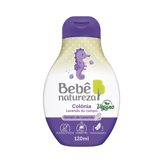 Colônia Bebê com Fragrância Lavanda para Uso Diário 120ml – Bebê Natureza