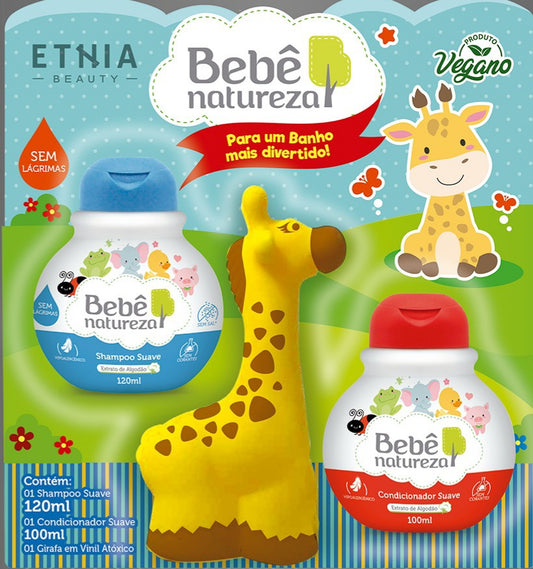 Kit Bebê Shampoo e Condicionador Girafinha para Uso Diário 120ml – Bebê Natureza