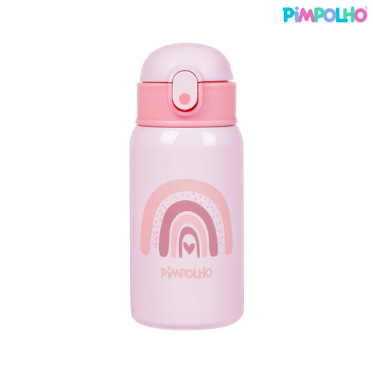 Garrafa Térmica Infantil em Aço Inox 400ml com Canudo Feminina e Masculina – Pimpolho
