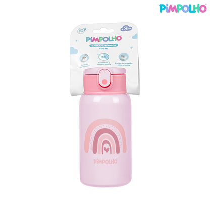 Garrafa Térmica Infantil em Aço Inox 400ml com Canudo Feminina e Masculina – Pimpolho