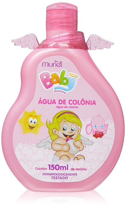 Água de Colônia Infantil Baby Menina 150ml com Fragrância Suave – Muriel