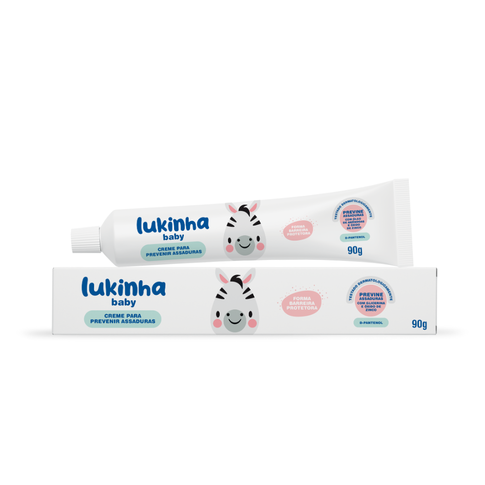 Creme Preventivo de Assaduras Infantil com Mais Perfume e Fórmula Suave 90g – Lukinha