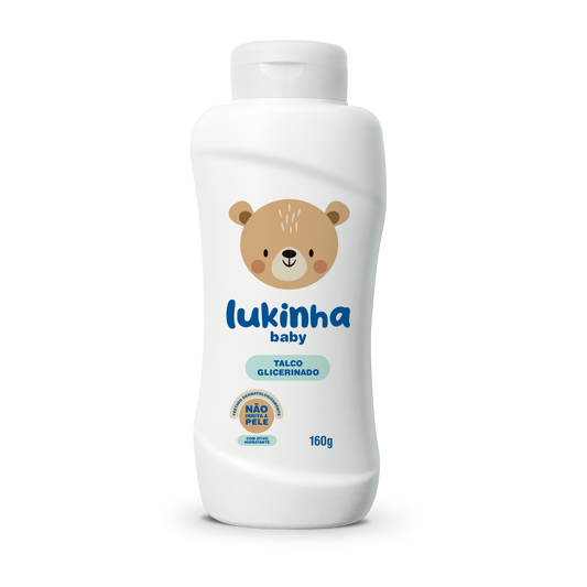 Talco Infantil Glicerinado para Proteção e Conforto Diário 160g – Lukinha